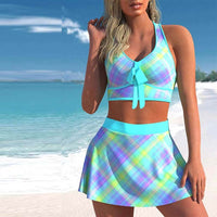 Spacewallart split swimwear apparel featuring a stylish, colorful design perfect for beach or poolside wear.