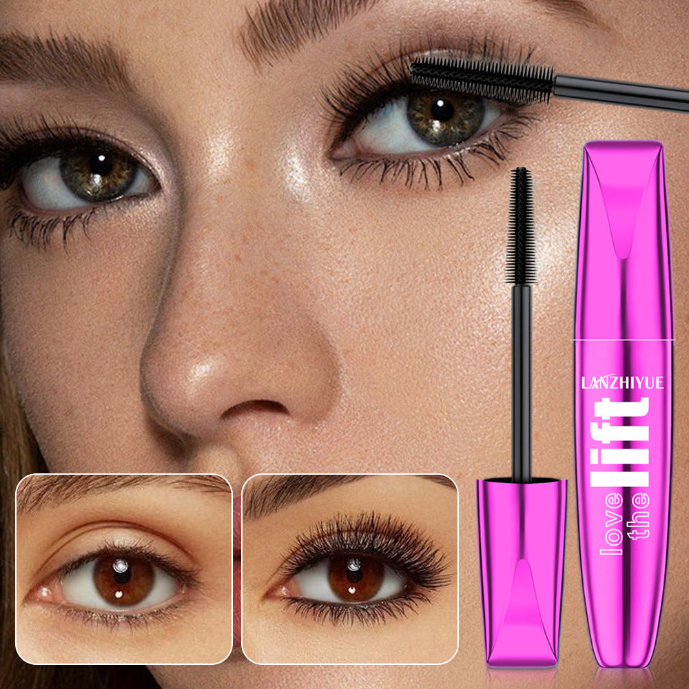 Spacewallart makeup mascara tube with black brush applicator, showcasing a sleek beauty product for eye enhancement.
