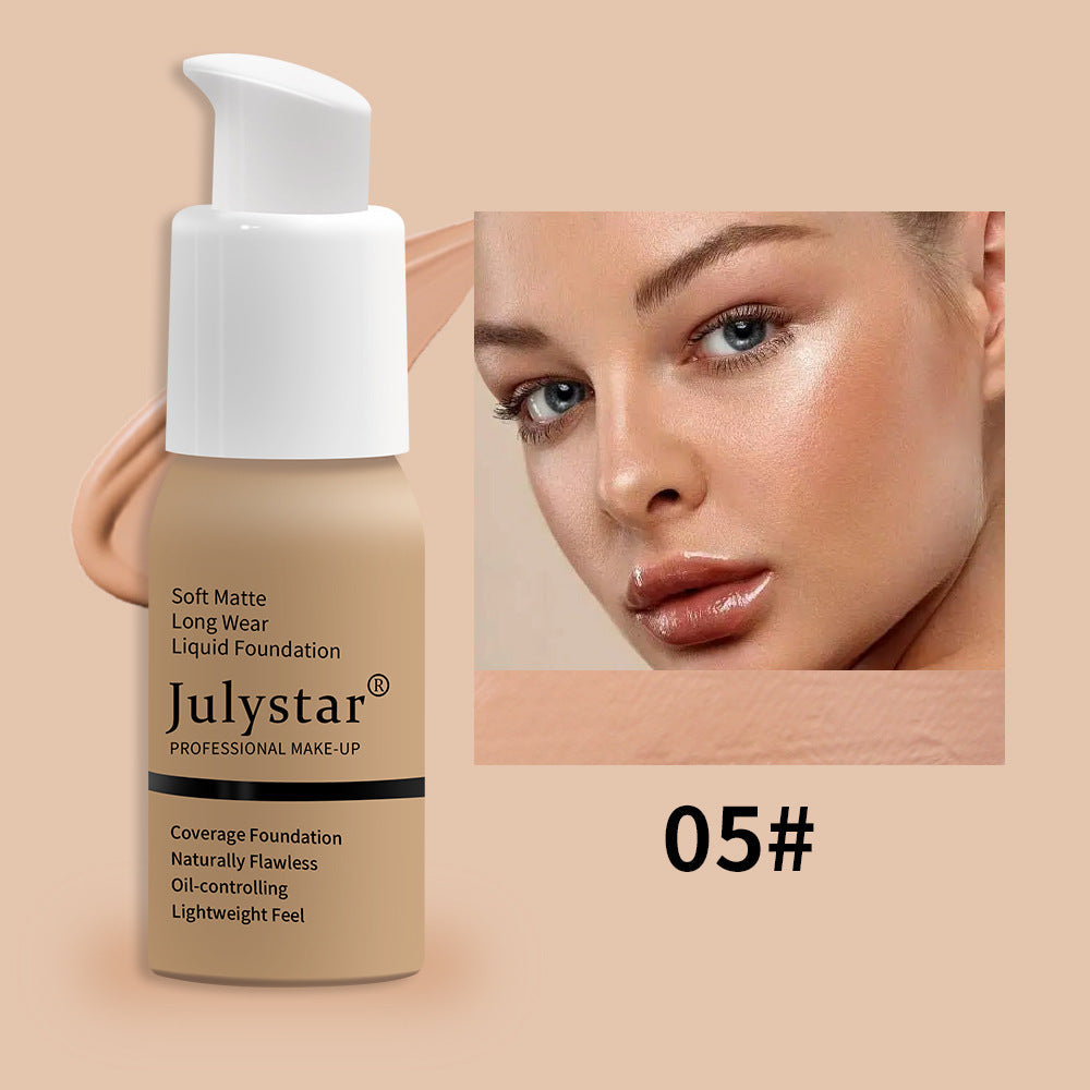 Spacewallart liquid concealer and foundation makeup in a sleek tube with a doe-foot applicator, suitable for flawless complexion.