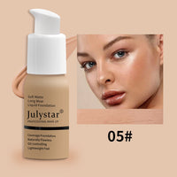 Spacewallart liquid concealer and foundation makeup in a sleek tube with a doe-foot applicator, suitable for flawless complexion.