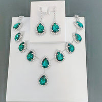 Blue Zirconia necklace from Spacewallart featuring a delicate chain with sparkling blue zirconia stones.