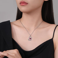 Silver sister necklace by Spacewallart featuring a delicate chain and pendant, perfect for accessories and gifting.