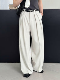 Loose retro casual pants by Spacewallart featuring relaxed fit, lightweight fabric, and vintage-inspired style.