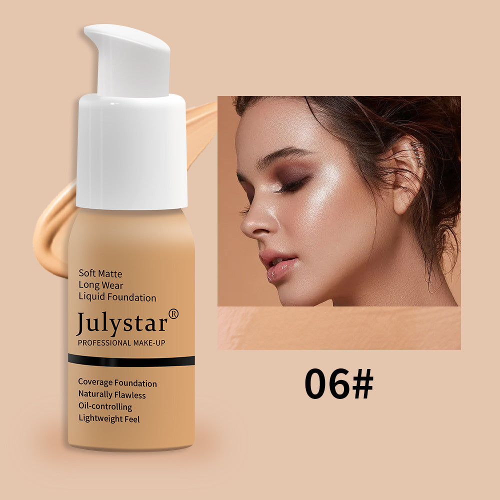 Spacewallart liquid concealer and foundation for beauty makeup, smooth application in a sleek bottle, perfect for flawless skin.