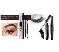 Close-up of Spacewallart Thick Waterproof Mascara wand with black mascara on bristles, showcasing its volumizing and waterproof formula.