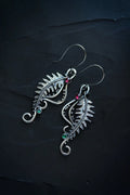 Spacewallart tail shape earrings with sleek, curved design, showcasing modern jewelry accessories for stylish ear adornment.