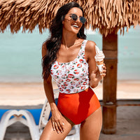 Spacewallart split swimsuits for women, stylish and comfortable swimwear apparel, shown in a vibrant color and modern design.