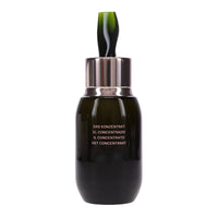 La Mer The Concentrate 1.7 oz bottle showing the sleek glass container with the product label and cap.