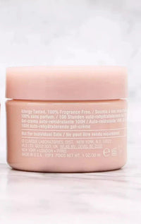 Clinique Moisture Surge 100H Auto-Replenishing Hydrator 1 oz jar, hydrating beauty moisturizer with a clear lid and smooth texture