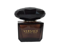 Spacewallart Versace Crystal Noir Eau de Parfum for Women, 3 oz, sealed bottle with elegant black and gold design.
