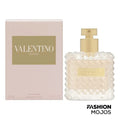 Valentino Donna Eau de Parfum for Women in 3.4 oz bottle, elegant glass perfume bottle with Valentino branding.