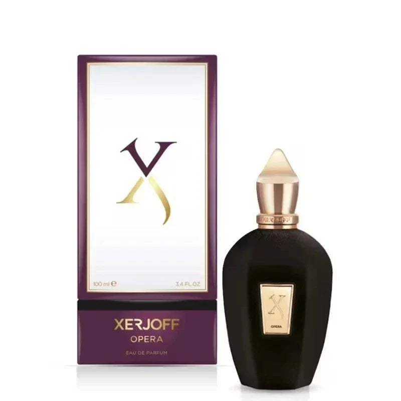 Spacewallart Xerjoff fragrance collection with four unisex Eau de Parfum bottles, including Erba Pura, Opera, Coro, and Soprano.