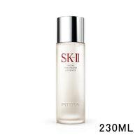 SK-II Facial Treatment Essence bottle with 230ml capacity, displayed on a clean surface, highlighting the brand’s iconic skincare product.