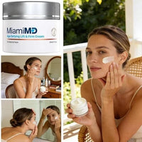 Spacewallart MiamiMD Age Defying Lift & Firm Cream for neck and face, anti-aging moisturizer in 50ml jar, smooths and firms skin
