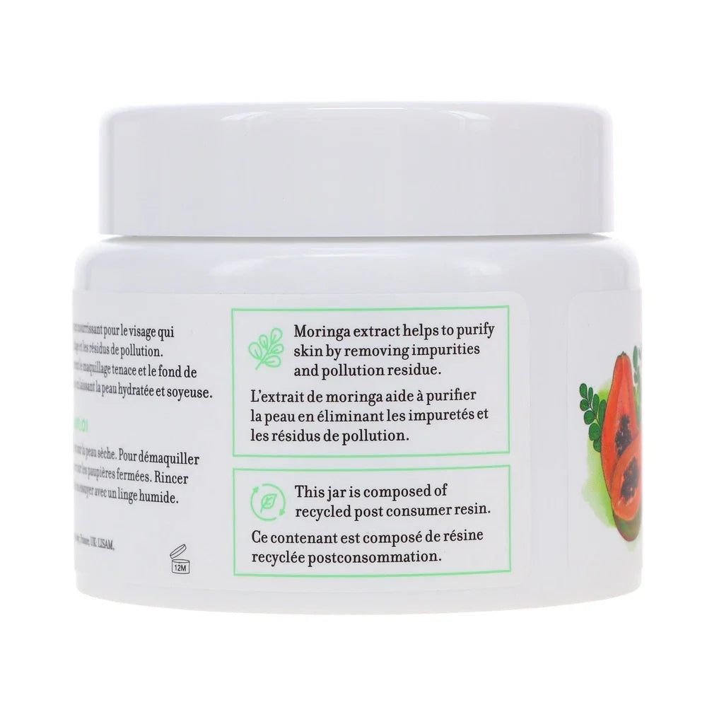 Spacewallart Farmacy Green Clean Makeup Meltaway Cleansing Balm in 3.4 oz jar, showing the green balm inside and the product packaging.