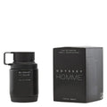 Armaf Odyssey Homme Eau de Parfum for Men in 3.4 oz bottle, featuring sleek design and black cap, on a white background.