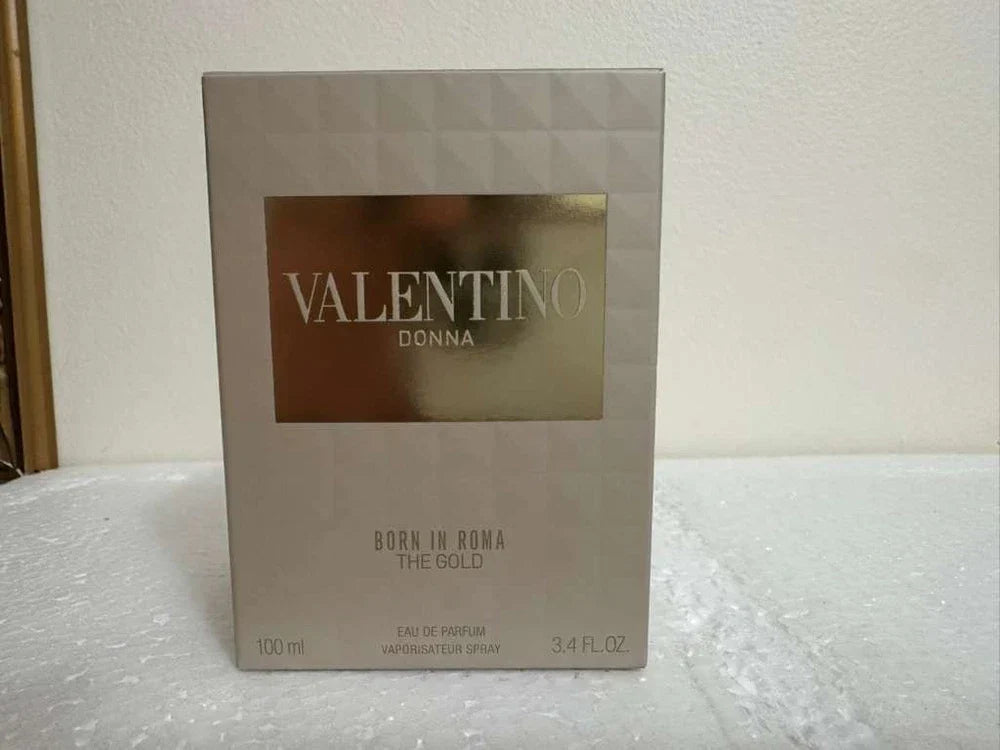 Valentino Born In Roma The Gold Donna Eau de Parfum for Women, 3.4 oz, in sealed box with elegant bottle design