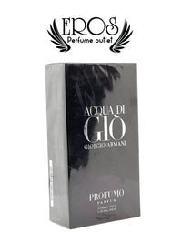 Giorgio Armani Acqua Di Gio Profumo Eau de Parfum for Men in a sealed vintage bottle, 6.08 oz, with sleek glass design and branding.