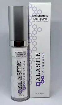 Alastin Skincare Regenerating Skin Nectar in a 1 fl oz bottle, featuring a sleek design with a pump dispenser for facial skincare.