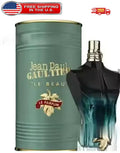 Jean Paul Gaultier Le Beau Le Parfum Intense Eau de Parfum for Men, 4.2 oz bottle, with sleek design and dark fragrance accents.