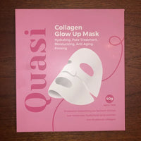 Spacewallart Quasi Collagen Glow Up Mask, premium anti-aging face mask set with four beauty face masks in a box.