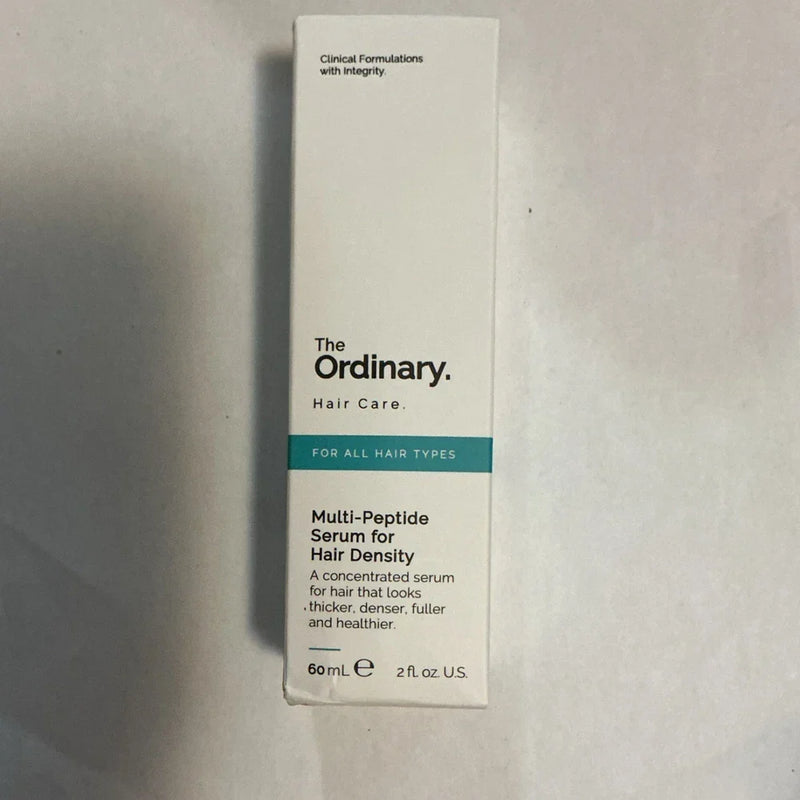 Spacewallart The Ordinary Multi-Peptide Hair Density Serum for all hair types, 2 fl oz, with a clear applicator bottle and serum inside