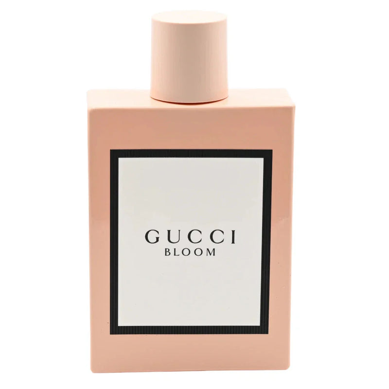 Gucci Bloom Eau de Parfum for Women in a 3.4 oz bottle, featuring floral design and new sealed packaging.