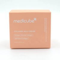 Spacewallart MEDICUBE Collagen Jelly Cream moisturizer with active collagen complex, featuring a smooth, jelly texture in a 110ml container.