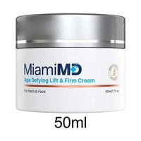 MiamiMD Age Defying Lift & Firm Cream by Spacewallart, 50ml, showing the anti-aging moisturizer jar with a sleek design.