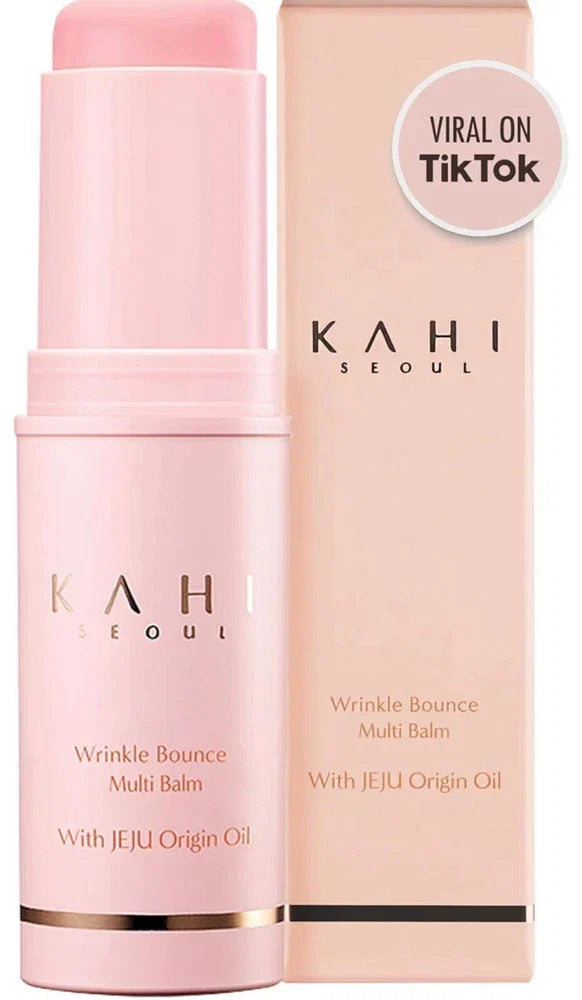 KAHI Wrinkle Bounce Multi Balm facial serum stick by Spacewallart, 9g, with smooth balm texture for instant wrinkle care, K-Beauty skincare