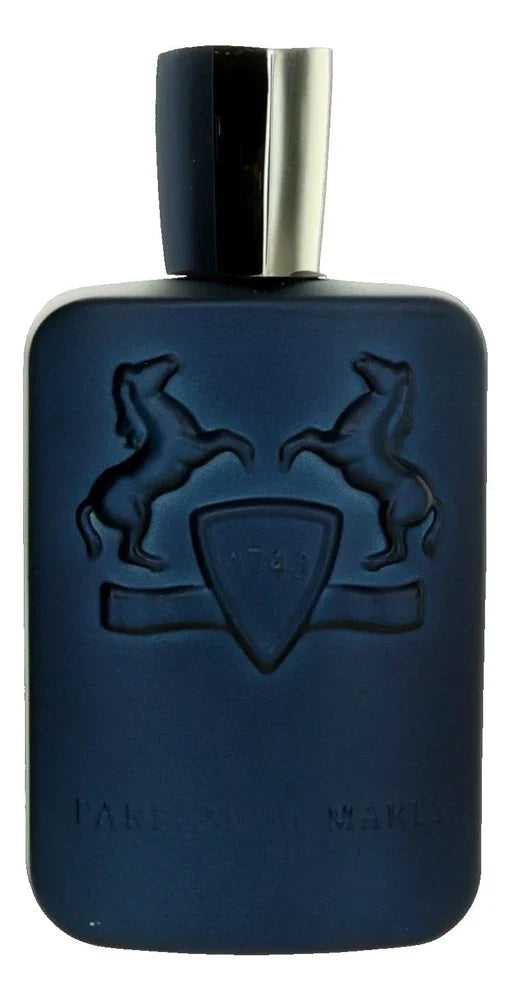 Parfums de Marly Layton Eau de Parfum spray for men, 4.2 oz, in a sleek bottle with a luxurious design.