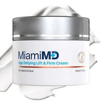 Spacewallart MiamiMD Age Defying Lift & Firm Cream for neck and face, anti-aging moisturizer in 50ml jar