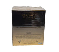 Versace Crystal Noir Eau de Parfum for Women in 3 oz bottle, sleek sealed bottle with elegant packaging and branding.