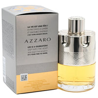 Azzaro Wanted Eau de Toilette for Men in 3.4 oz bottle, with space-themed packaging, displayed in a new box.