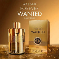 Azzaro Forever Wanted Elixir Eau de Parfum for Men in 3.4 oz bottle, featuring sleek packaging and elegant design.