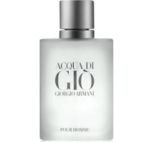 Giorgio Armani Acqua Di Gio Eau de Toilette for Men 3.4 oz / 100 ml bottle with elegant packaging, displayed on a neutral background