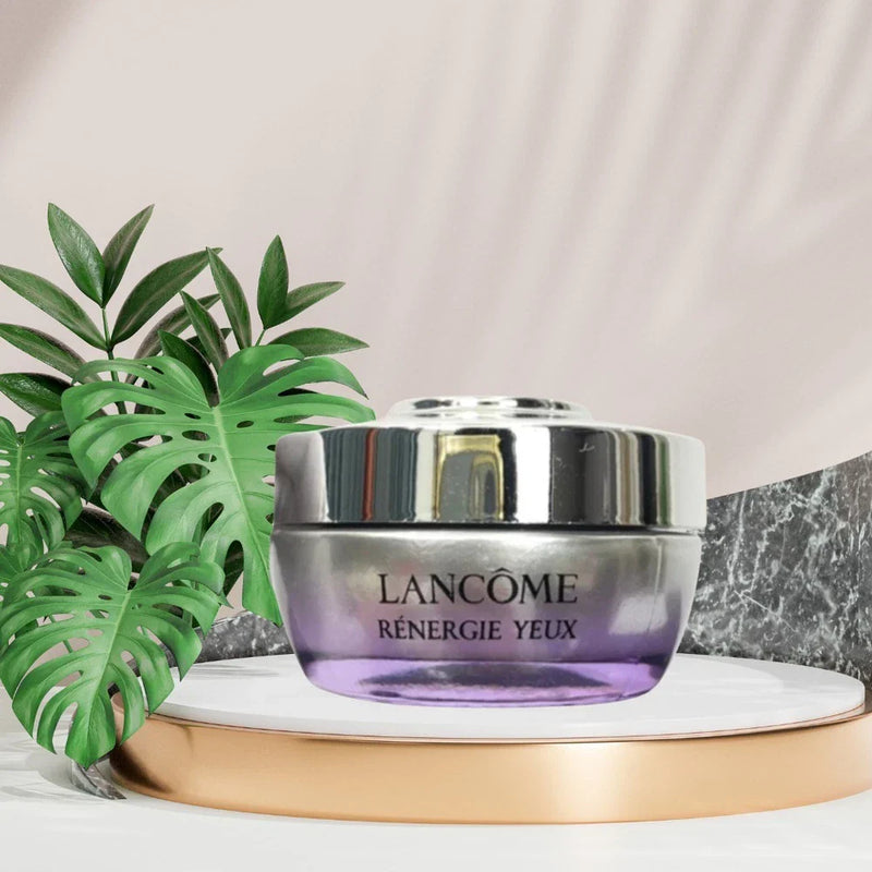 Lancôme Rénergie Yeux Lifting Filler Eye Cream jar with 0.5 oz / 15ml, showing the sleek packaging and product label.