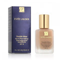 Estée Lauder Double Wear Stay-in-Place Foundation in Shade 4C1 Outdoor Beige, 1 oz bottle, with foundation swatch on skin