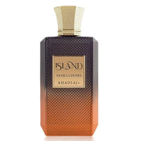 Spacewallart Khadlaj Island Vanilla Dunes Extrait de Parfum 3.4 oz unisex amber vanilla fragrance bottle with elegant design
