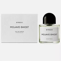 Byredo Mojave Ghost unisex Eau de Parfum spray bottle, 3.3 oz, with sleek design and minimalist label visible.