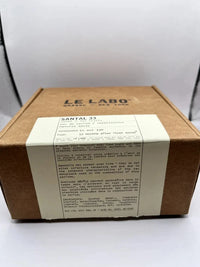 Le Labo Santal 33 Eau de Parfum unisex bottle, 3.4 oz, featuring minimalist design, no box, authentic fragrance from Spacewallart